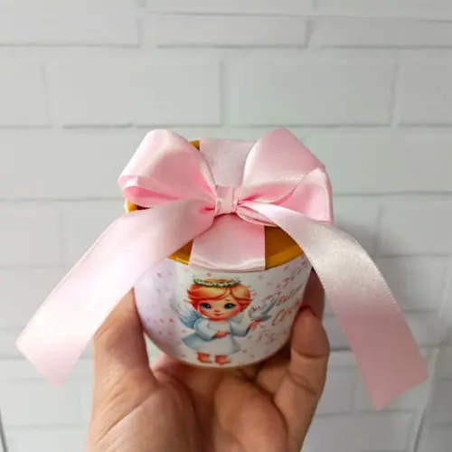 Mini Tubolatas 5x6 Personalizadas Batizado Menina