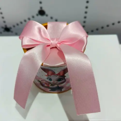 Mini Tubolatas 5x6 Personalizadas Páscoa Coelhinha Rosa