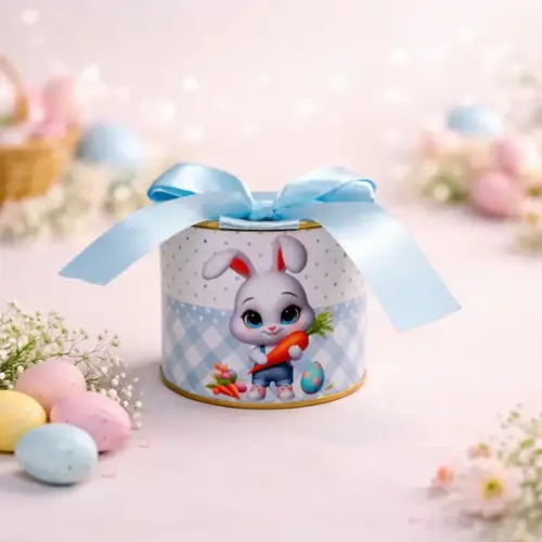 Mini Tubolatas 5x6 Personalizadas Páscoa Coelhinho Azul