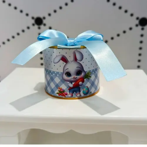 Mini Tubolatas 5x6 Personalizadas Páscoa Coelhinho Azul