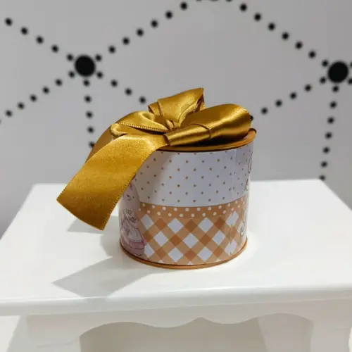 Mini Tubolatas 5x6 Personalizadas Páscoa Coelhinhos Dourado
