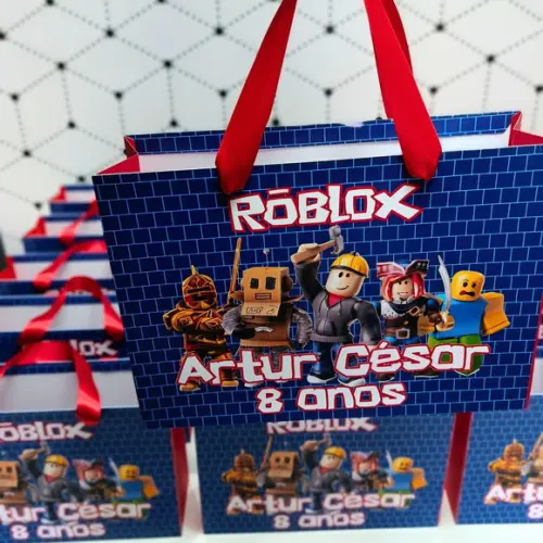 Sacola Personalizada Grande Roblox