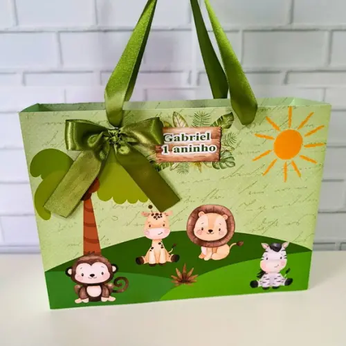 Sacola Personalizada Grande Safari Baby