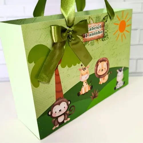Sacola Personalizada Grande Safari Baby