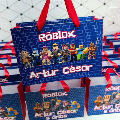 Sacola Personalizada Grande Roblox