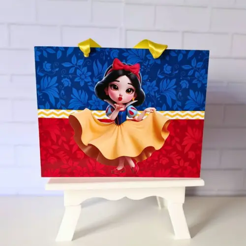 Sacolinha Personalizada (m 20x15 ) Branca de Neve