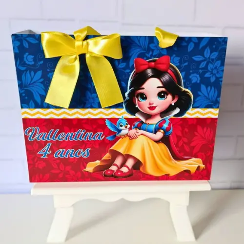 Sacolinha Personalizada (m 20x15 ) Branca de Neve