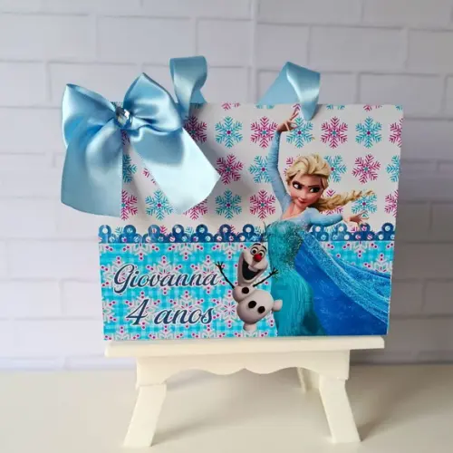 Sacolinha Personalizada (m 20x15 ) Frozen