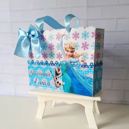 Sacolinha Personalizada (m 20x15 ) Frozen