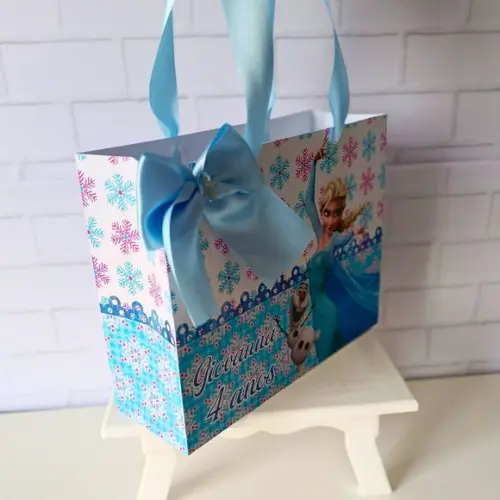 Sacolinha Personalizada (m 20x15 ) Frozen