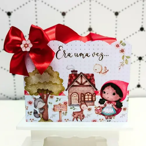 Sacolinha Personalizada Chapeuzinho Vermelho