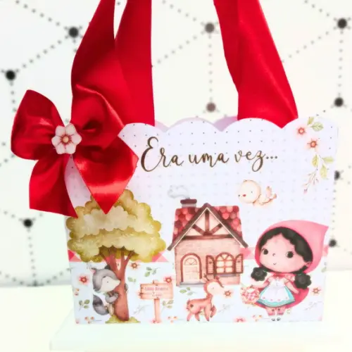 Sacolinha Personalizada Chapeuzinho Vermelho