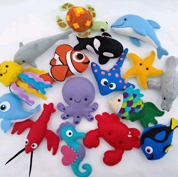 Bichinhos fundo do mar (cor à sua escolha)