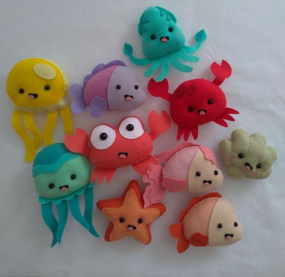 Bichinhos fundo do mar (cor à sua escolha)