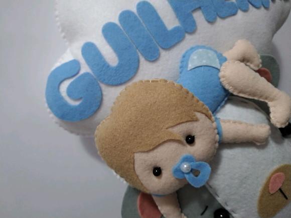 Enfeite de porta bebê urso