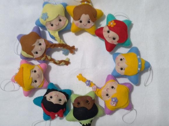 Kit Pingente Princesas