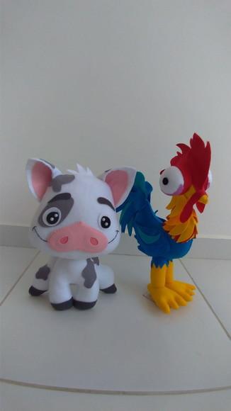 Kit Puá e Hey Hey Moana ( 30cm)