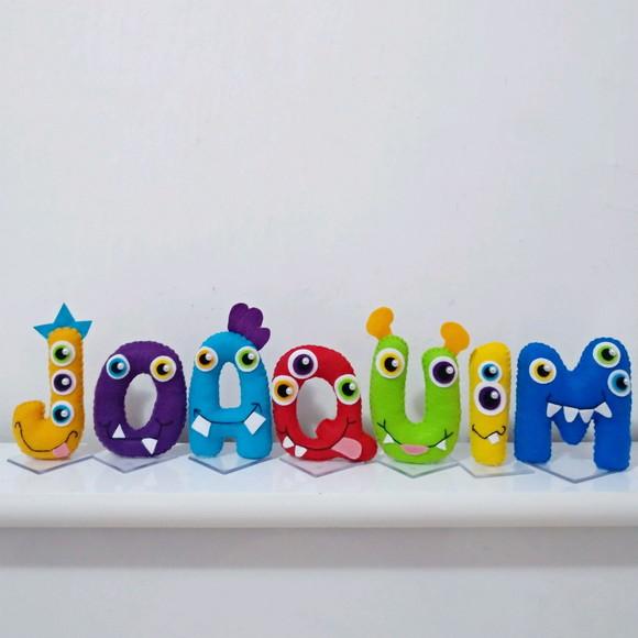 letra monstrinho (9cm)