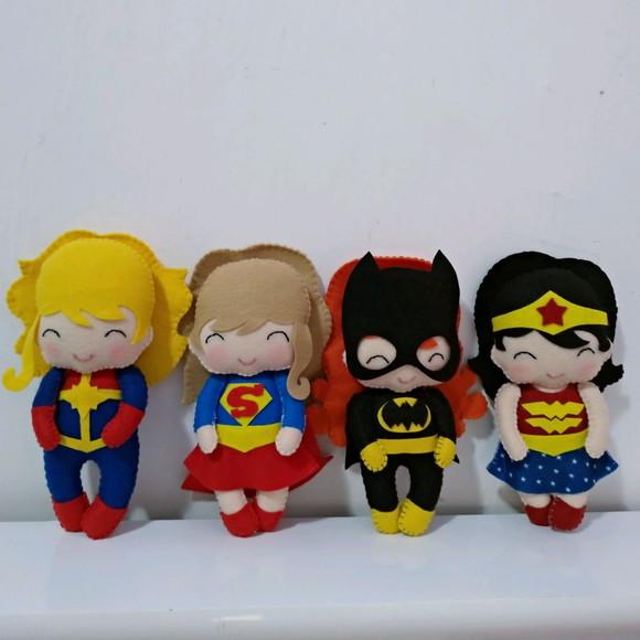 Super heroínas e vilãs 18cm