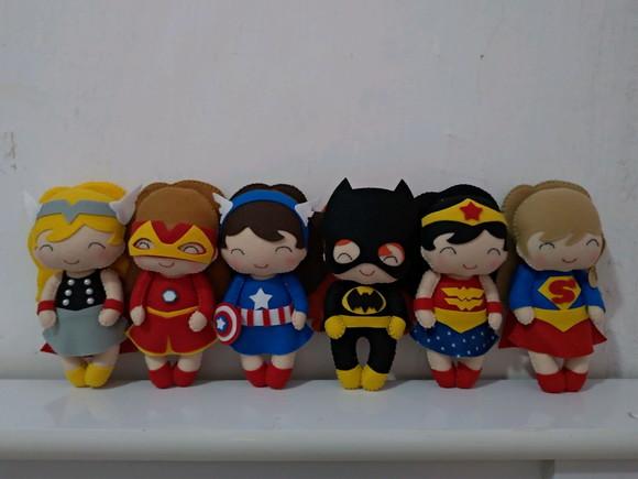 Super heroínas e vilãs 18cm