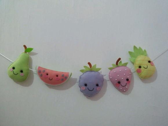 Varal 1 e 2 Frutinhas ( 12 Frutinhas)