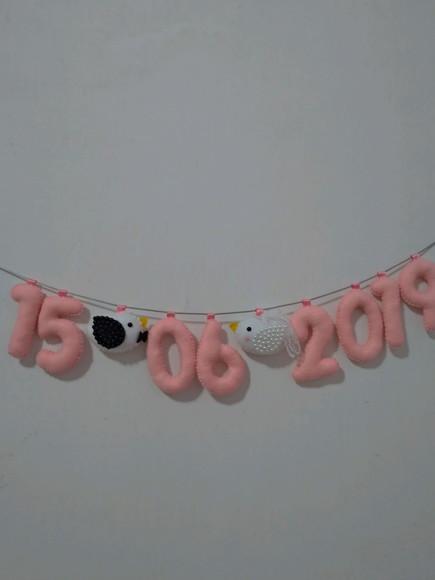 Varal com data - save the date