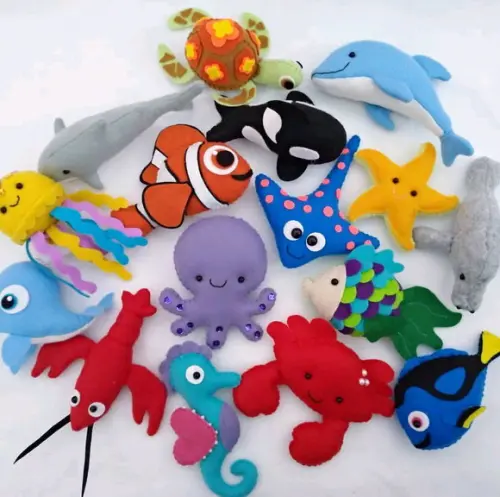 Bichinhos fundo do mar (cor à sua escolha)