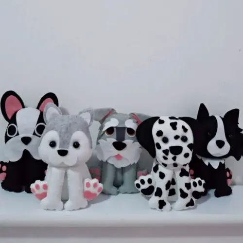cachorrinho sentado (15cm)
