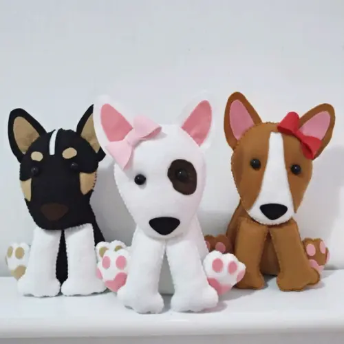 cachorrinho sentado (15cm)