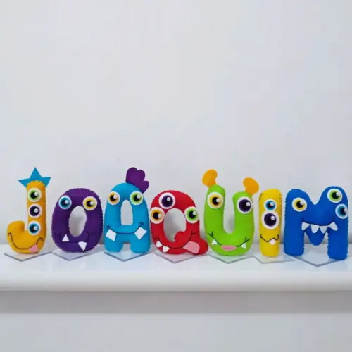 letra monstrinho (9cm)