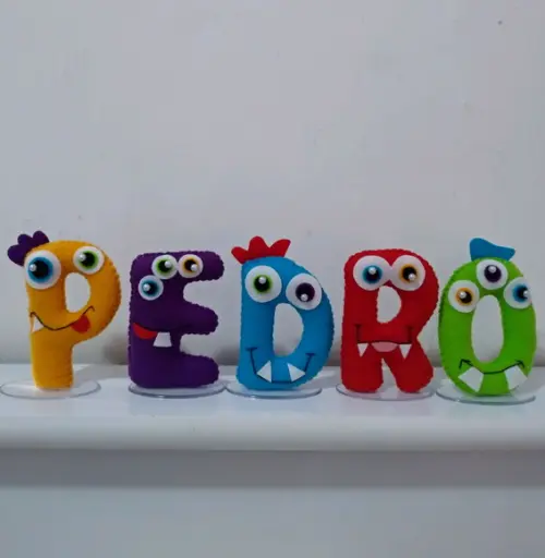 letra monstrinho (9cm)