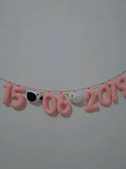 Varal com data - save the date