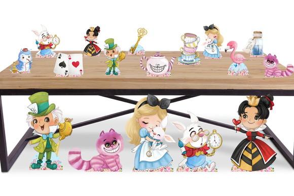 Display Alice no Pais das Maravilhas Baby para Festa