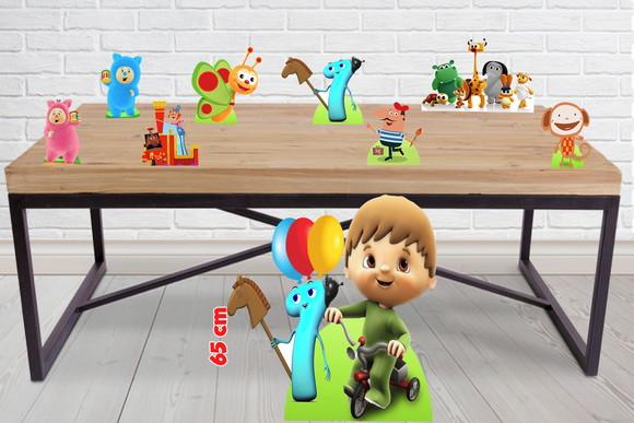 Display baby tv um ano, totem enfeite de aniversario