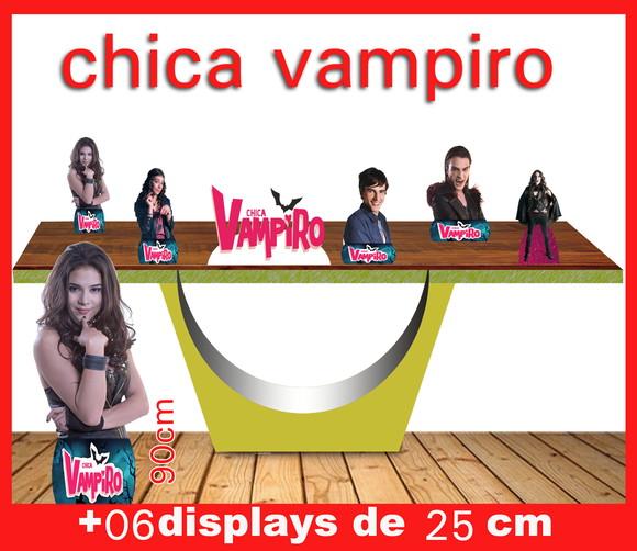 Display chica vampiro, totem enfeite de aniversario