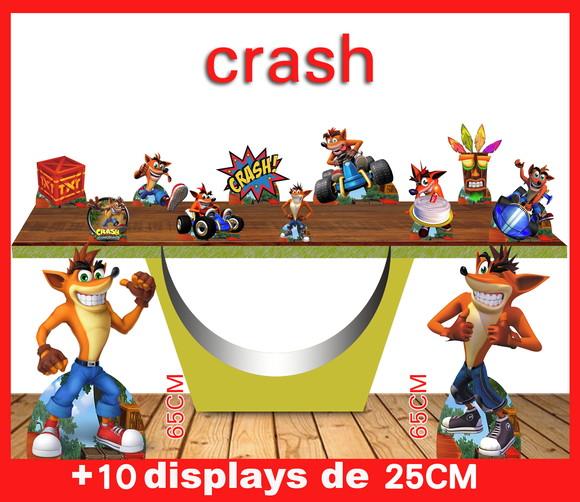 Display Crash Jogo , Totem Enfeite De Aniversario