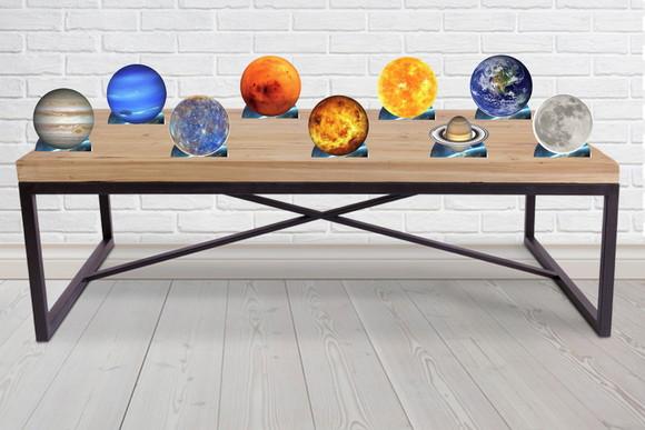 Display Espaço Sideral Planetas, Totem Enfeite de Festa