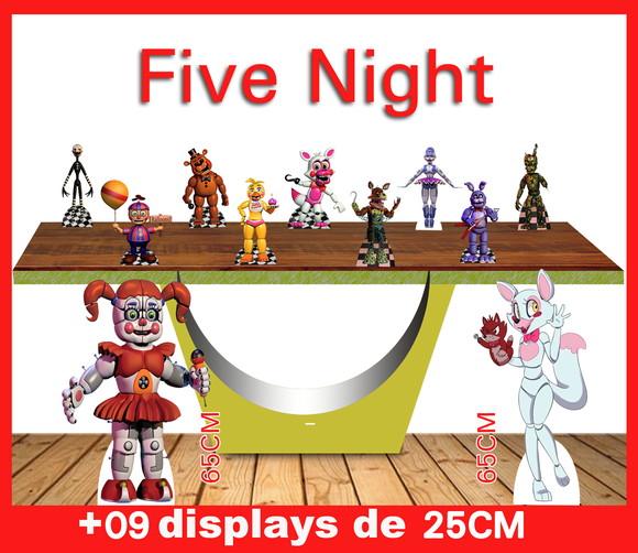 Display Five Night, Totem Enfeite De Aniversario