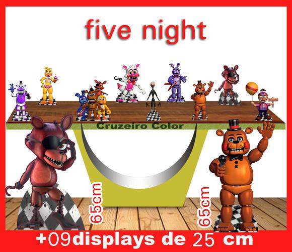 Display Five Night Baby , Totem Enfeite De Aniversario