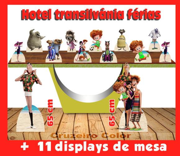 Display Hotel Transilvânia Férias, Totem Enfeite Para Festas