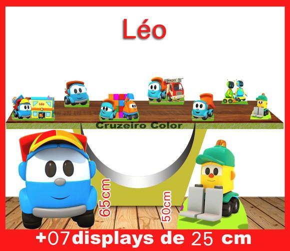 Display Léo E A Empilhadeira, Totem Enfeite De Aniversario