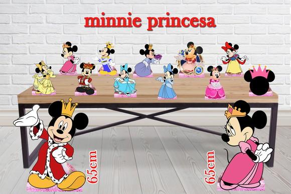Display Minnie Princesa , Totem Enfeite De Aniversario