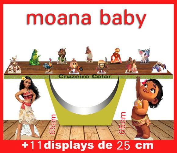 Display Moana Baby, Totem Enfeite De Aniversario