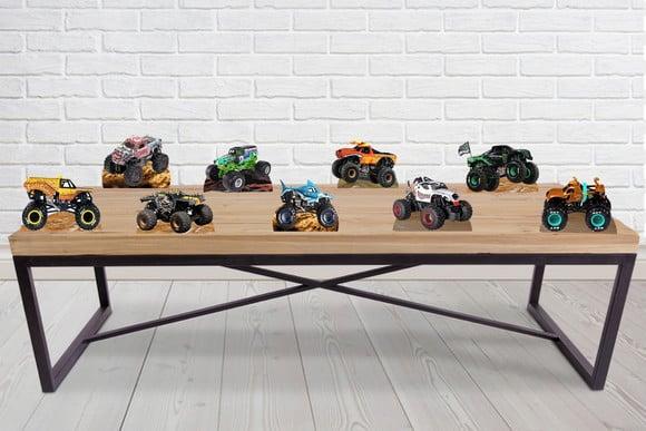 Display monster jam, totem enfeite de aniversario