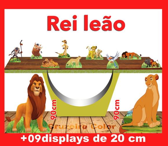 Display o rei leão, totem enfeite de aniversario