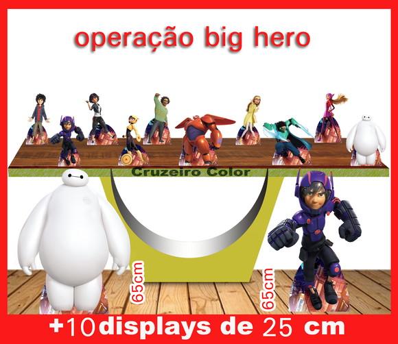 Display Operação Big Hero, totem enfeite de aniversario