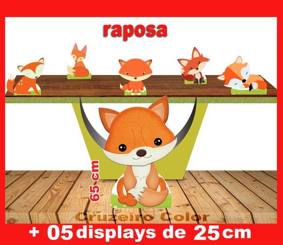 Display Raposa, Totem Enfeite De Aniversario