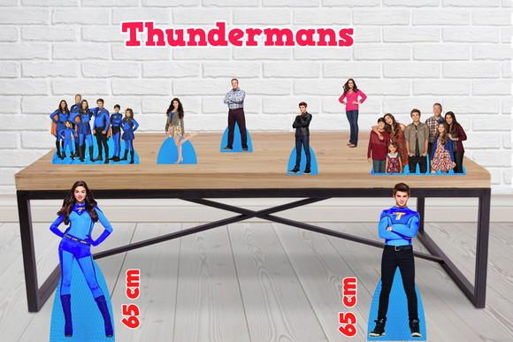 Display Thundermans , totem enfeite de aniversario