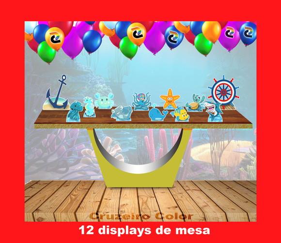 Displays Kit Festa FUNDO DO MAR