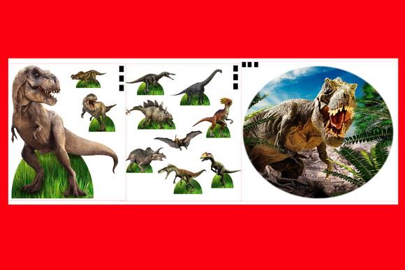 Kit Festa Dinossauro Diplays de Chão e Mesa